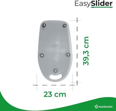 Ковзаюча дошка з акрилового скла EasySlider ковзаюча дошка KitchenAid ковзаюча дошка для KitchenAid планер для кухонного комбайна акрилова підкладка (прозорий сірий)