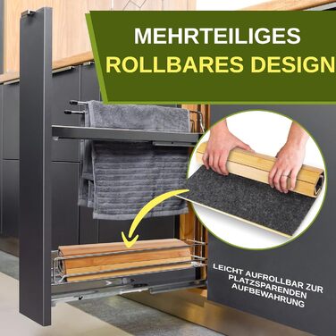 Бамбуковий килимок SereneLife, 60x40 см, нековзний дерев&39яний килимок для ванної, складний та стійкий до цвілі, швидковисихаючий, для спа, йоги, масажу, дому та відпочинку, згортається та складається