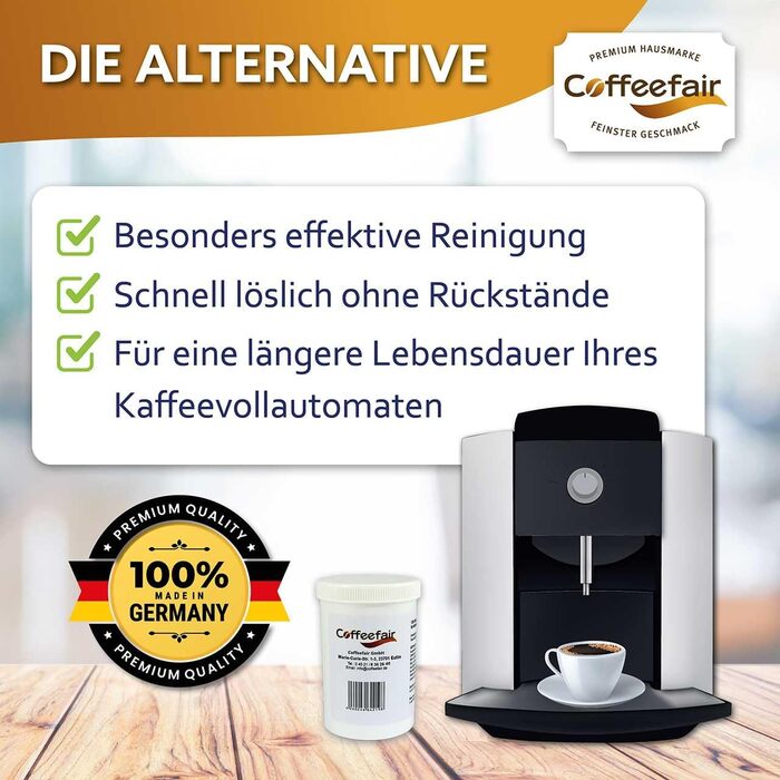 Таблетки для чищення кавомашин Coffeefair, 40 шт. по 1,2 г