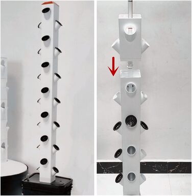 Система гідропонного вирощування. Система гідропонного вирощування. Вертикальна вежа для гідропоніки. Садовий набір. Система аеропонного вирощування. Рамка для посадки фруктів, овочів, трав, білий набір для гідропонного вирощування.
