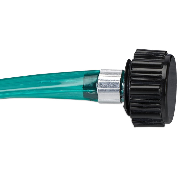 Поливальний шланг-плоский, 15 метрів, з отворами для саду, готовий до підключення, зелений