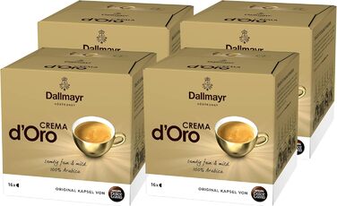 Кава, Кавові капсули, Упаковка з 4 шт. , 4 x 16 капсул, 39Oro