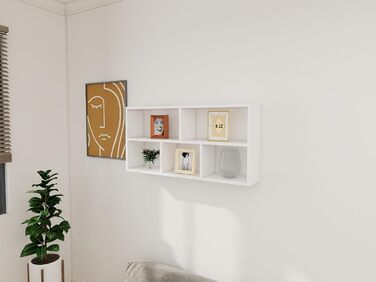 Біла дерев&39яна настінна полиця - настінна книжкова полиця - полиці для стін - полиця для вітальні