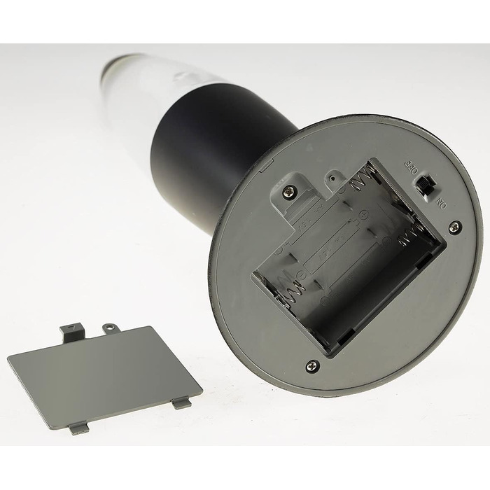 Світлодіодна декоративна лампа - настільна лампа 37 см з RGB підсвічуванням і зміною кольору - з живленням USB 5V або на батарейках - чорна