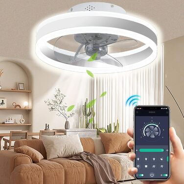 Стельовий вентилятор Wildcat з підсвічуванням, тихий сучасний світлодіодний з пультом дистанційного керування таймером вентилятора