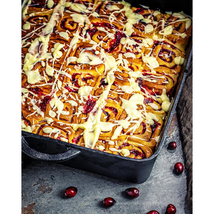 Голландська каструля для духовки чавунна каструля 10,8 л попередньо приправлена каструля для смаження з кришкою DOSQF