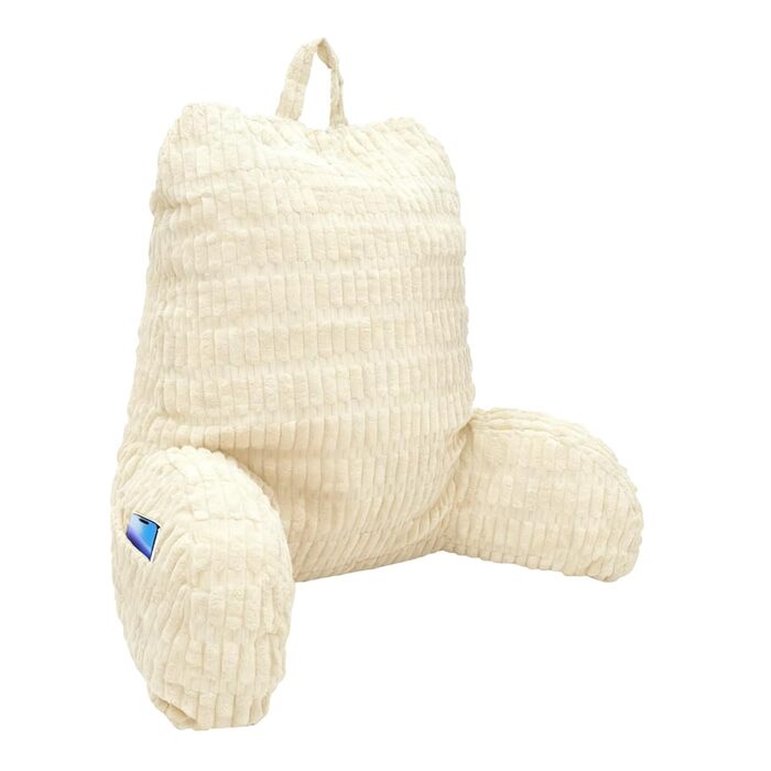 Подушка для читання CEWROM зі спинкою для дорослих, 80 * 40 * 55 см, ідеально підходить для підтримки спини, комфортна подушка для читання на ліжку, дивані або підлозі (бежевий)