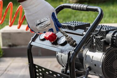 Переносний повітряний компресор FIAC SUPERSILENT 10, безмасляний, максимальний тиск 8 бар, 1 к.с., бак 10 л, рівень шуму 58 дБ LpA