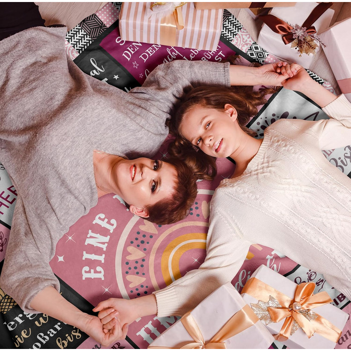 Подарунки для найкращих друзів, подарунок на день народження для найкращих друзів, подарунки на ковдру-обійми для дівчини, подарунки для жінок, сестри, колеги, дружини та матері на ковдру на день народження 130x150 см ОБІЙМИ 150x130 см