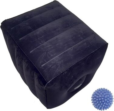 Куб для підняття ніг FabaCare, куб для міжхребцевих дисків з масажним м&39ячем Blue Hedgehog, подушка для розвантаження, підставка для литок, подушка для міжхребцевих дисків, подушка для позиціонування ніг, підставка для ніг для вправ на спину, надувна