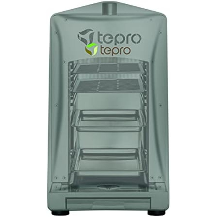 Газовий стейк-гриль tepro 3184 Toronto з керамічним інфрачервоним пальником (макс. 3 кВт) та універсальним захисним чохлом 8413, антрацит (58,5 x 28,5 x 39 см)