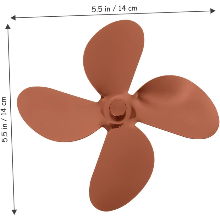 Комплекти лопатей вентилятора для камінів з камінними крилами 4 лопаті для обігріву камінний вентилятор змінні лопаті аксесуари для камінних вентиляторів металеві лопаті стельового вентилятора, 2