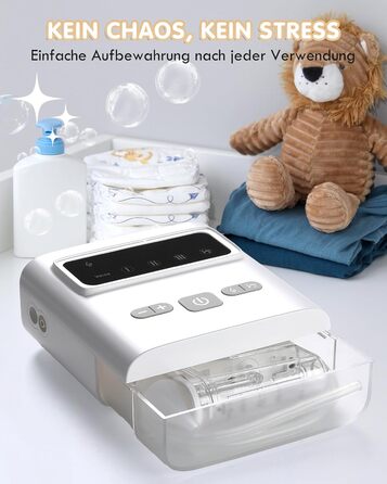 Електричний назальний аспіратор для немовлят, що перезаряджається, з 9 рівнями всмоктування та заспокійливою функцією, із світлом/