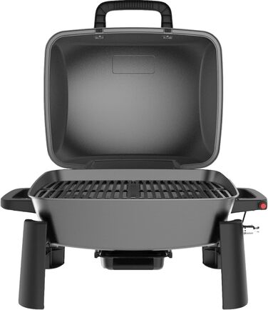 Портативний газовий барбекю на 1 пальник, настільний барбекю маленький для балкона, до 300C, чавунна решітка, портативний кемпінго