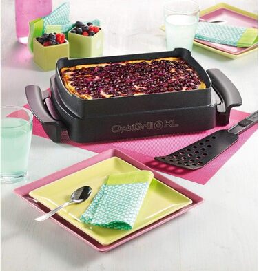Деко для перекусів і випічки Tefal XA726870 OptiGrill XL (підходить тільки для OptiGrill XL, з антипригарним покриттям, ємність 2 л, можна мити в посудомийній машині), чорний