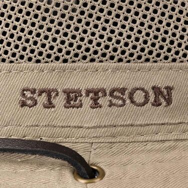Шапка Stetson Takani Safari, жіноча/чоловіча, 100 бавовна, захист від ультрафіолету 30, сонцезахисна шапка, ремінець від підборіддя, сітчаста вставка, що м&39ється, розмір L, бежевий