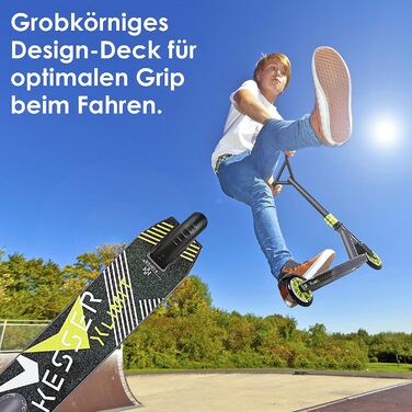 Керований на 360 Міцний веселий самокат трюковий самокат з кульковими підшипниками ABEC 9, 100 мм PU колесами, самокат-кік самокат