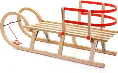 Санки Holzfee Colint Baran 110 RL дерев'яні зі спинкою, 110 см