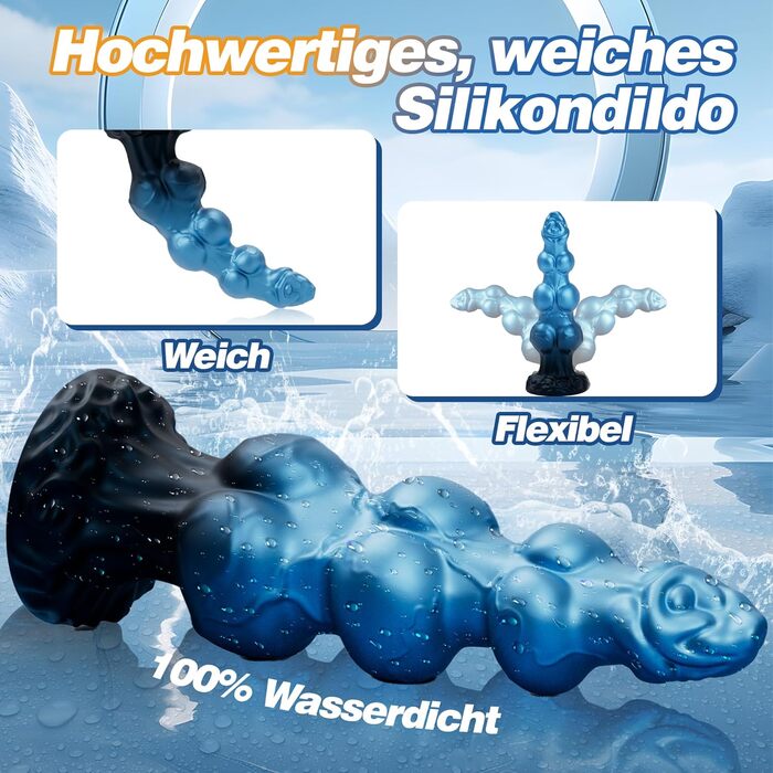 Фалоімітатор xaxaland, 24 см, силіконовий, з потужним присоском