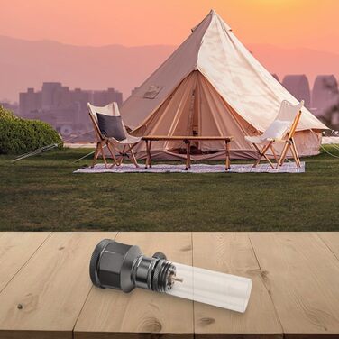 Вуличний газовий ліхтар, кемпінговий ліхтар з регульованою світловою рамкою, комплект свічок, вуличний ліхтар (газовий ліхтар з балоном)