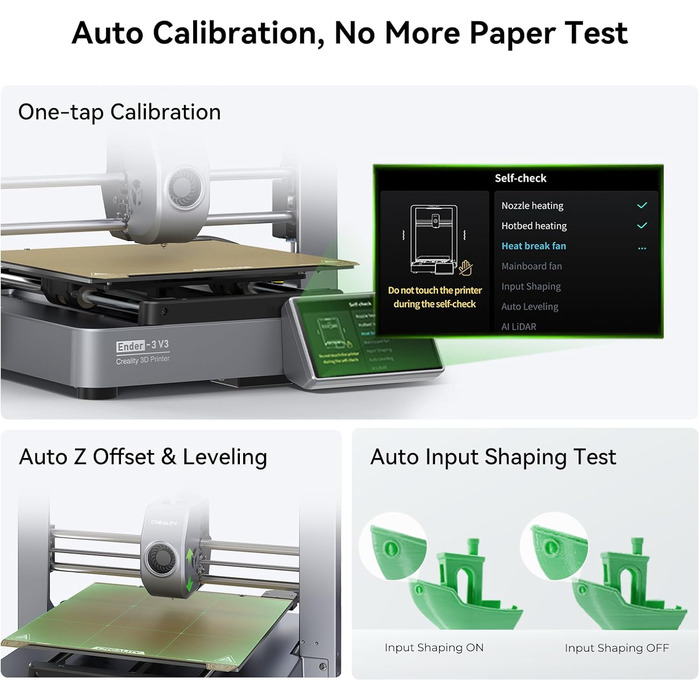 Принтер Creality Ender 3 V3, висока швидкість 600 мм/с із суцільнометалевою конструкцією, новий CoreXZ із прямим екструдером із по