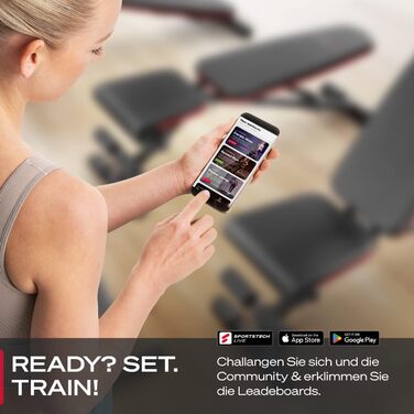 Складана силова лава Sportstech для домашнього використання, похила та плоска лава 40-в-1 з жимовою лавою, тренажер для спини, жим лежачи, німецький якісний бренд, безпечна система регулювання, BRT400