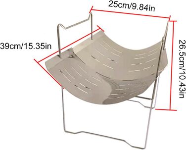 Підставка для багаття Складаний кемпінговий гриль з нержавіючої сталі Портативний для відкритих вогнищ Легкий для зберігання аксесуар для гриля, походів, кемпінгу, пікніків та пригод
