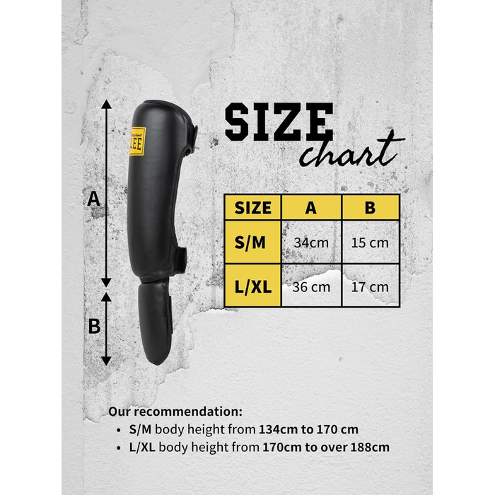 Щитки для гомілок BENLEE зі штучної шкіри Guardian чорного кольору, розмір L-XL, одинарні