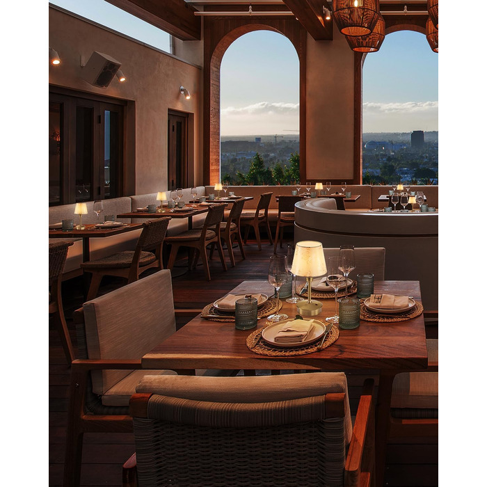 Маленькі бездротові настільні лампи для обідніх столів, вбудований акумулятор 5200 мАг, портативна сенсорна лампа з регульованою яскравістю для ресторану, вітальні, спальні, бару, їдальні, настільна лампа, нічник, шампанське, 2 шт., 2