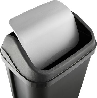 Відро для сміття з відкидною кришкою, 50 л, Swantje, графітово-сірий графіт 50 л, Swantje, графітовий 50 л