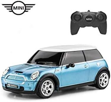 Автомобіль на радіокеруванні Mini Cooper 124 з дистанційним керуванням Електрична іграшка R/C - Blue від Rastar
