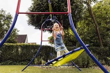 Гойдалка-гніздо Каркас гойдалки виготовлений з металу-Гойдалка садова-64023, 120 см одномісна, 64023