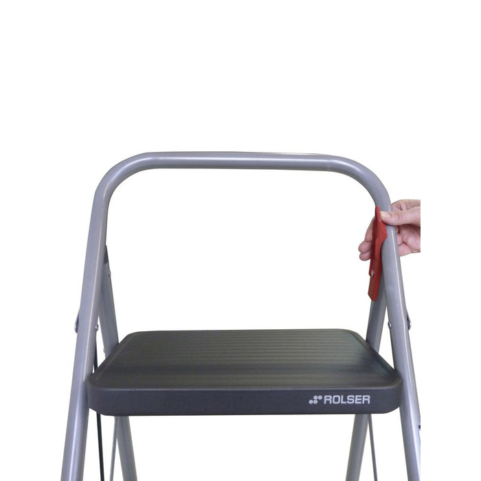 Драбина Rolser Taburete M/11 UNE 3 щаблі  Antracita (MET004-1021)