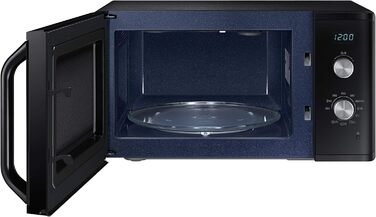 Мікрохвильова піч Samsung MG23K3614AK/EG з грилем / 23 літри для приготування / 800 Вт / Великий елемент гриля для рівномірного підрум'янювання / Стійка до подряпин керамічна емальована внутрішня частина