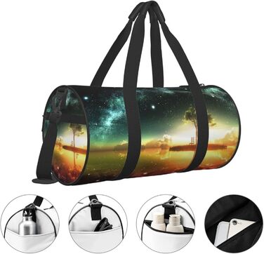 Дорожня сумка-циліндр Аніме Скай, спортивна сумка для чоловіків та жінок, сумка-мішок, спортивна дорожня сумка