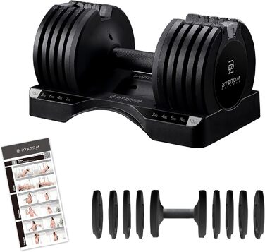 Гантелі BYZOOM FITNESS, що регулюються, 10 кг