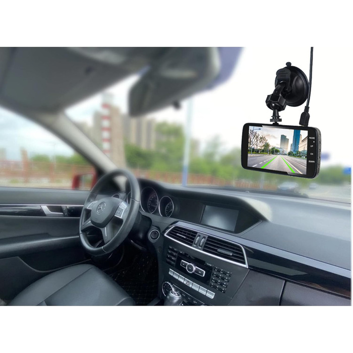 Бездротовий зв'язок AEG на сонячних батареях, цифровий, допоміжний засіб для паркування/маневрування, з бездротовим передавачем, подвійним РК-дисплеєм, водонепроникним, нічним баченням (відеореєстратор DC 2)