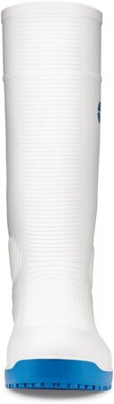 Взуття для екіпажів Bastion Водонепроникні захисні гумові чоботи з ПВХ, S4, мякі устілки, нековзні, дихаючі, заввишки 40 см для жінок та чоловіків, розмір 40 EU, білі
