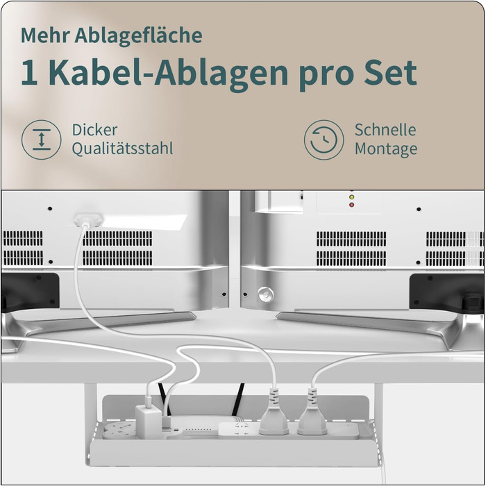 Регульований по висоті письмовий стіл 120x80 см з USB-портом для зарядки, 3 елементами управління пам'яттю і технологією захисту в