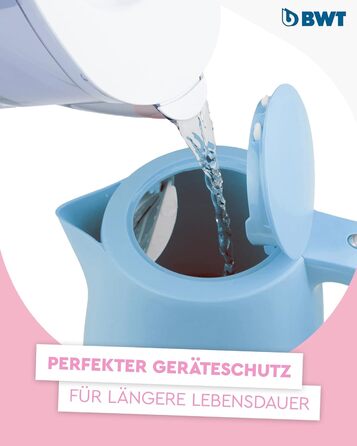 Фільтр для води BWT Vida Rosa 2.6L Фільтр з 1 картриджем магнієвого фільтра Фільтр для води питної води Для їжі та напоїв Фільтрує вапно, хлор, свинець і мідь