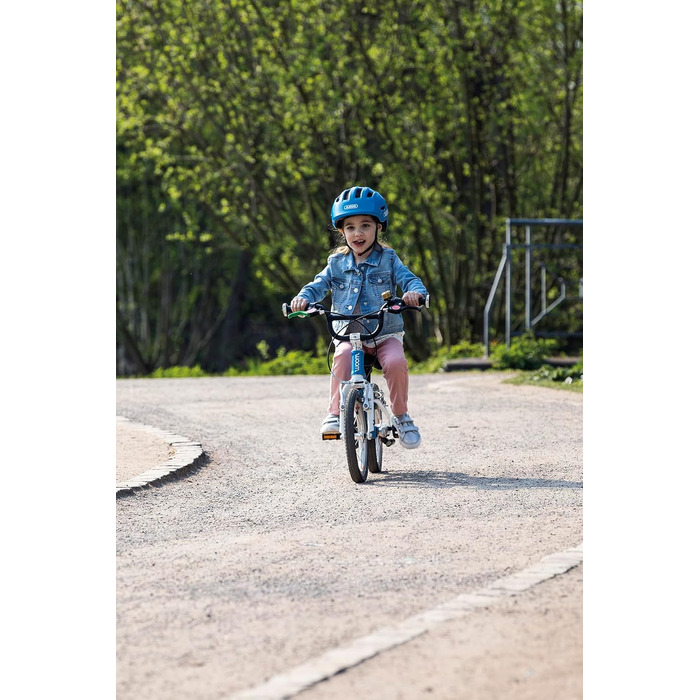 Дитячий шолом Smiley 3.0 ACE LED - велосипедний шолом з підсвічуванням - глибока посадка та місце для косички - для дівчаток та хл