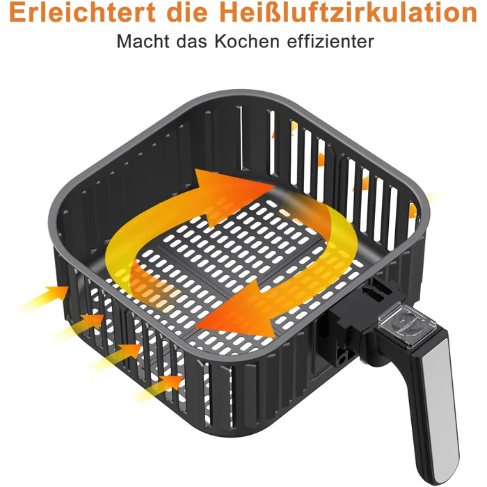 Змінний кошик для фритюрниці Innsky 5.5 л для фритюрниці Innsky, кошик для фритюрниці з антипригарним покриттям, можна мити в посудомийній машині, IS-EE004, ексклюзивно для кошика для фритюрниці Innsky