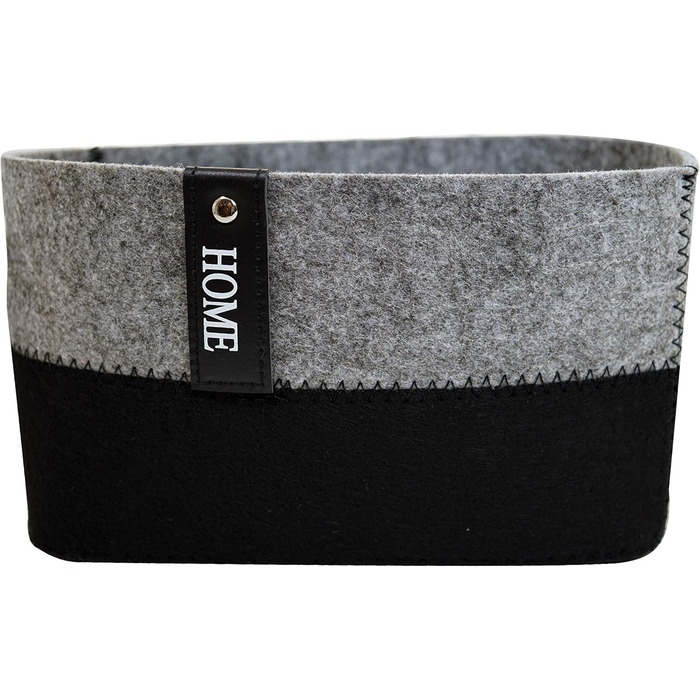 Набір із 2 фетрових кошиків Зберігання для вітальні, ванної кімнати та кухні Для косметики, іграшок тощо Міцний та універсальний