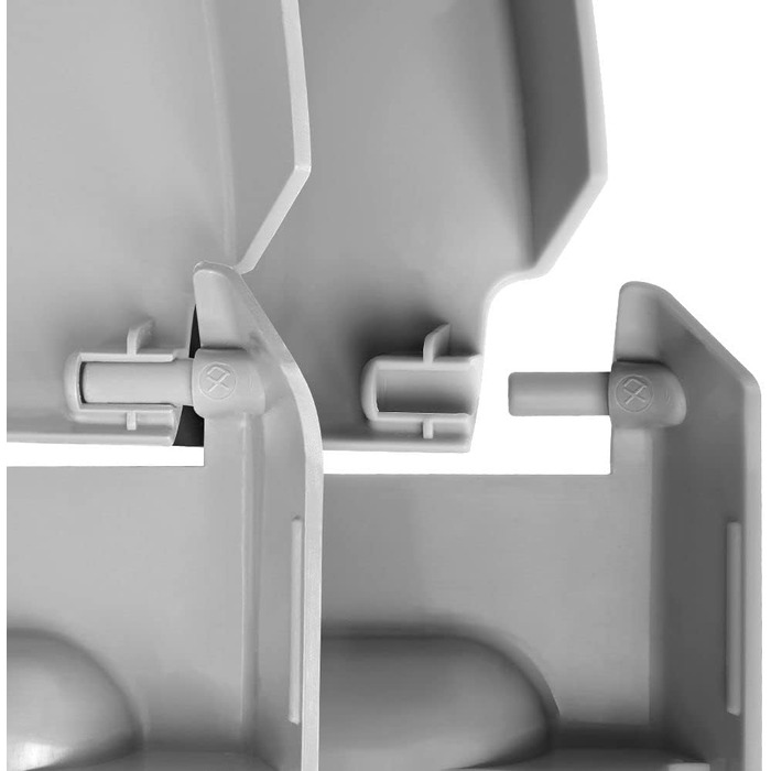 Контейнери для зберігання Vilde, контейнери для картоплі, контейнери для цибулі, контейнери для овочів, 13 л, комплект з 2 шт. , сірий, антрацит