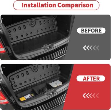 Органайзер для багажника Linskip, що складається, для Dodge Journey 20112020, з тканини Оксфорд, з 2 знімними перегородками