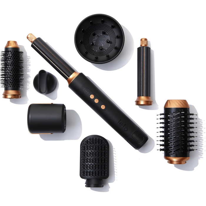 В 1 фен, фен, щітка для гарячого повітря, щітка для фена, кругла щітка для фена, плойка, самоочищення, двигун BLDC потужністю 1400