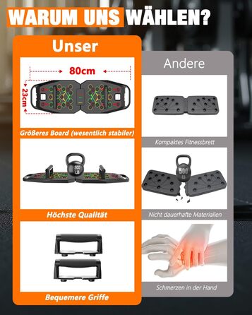 Дошка для віджимань 20-в-1, чорна, складна багатофункціональна дошка для домашнього тренування, портативна рама для віджимань, регульована дошка для віджимань, чорна, так, для чоловіків