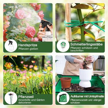 Набір садових інструментів Gartenwerkzeug, 22 предмети комплект для догляду за садом з органайзером-сумкою, ідеальний подарунок для садівників та садівниць