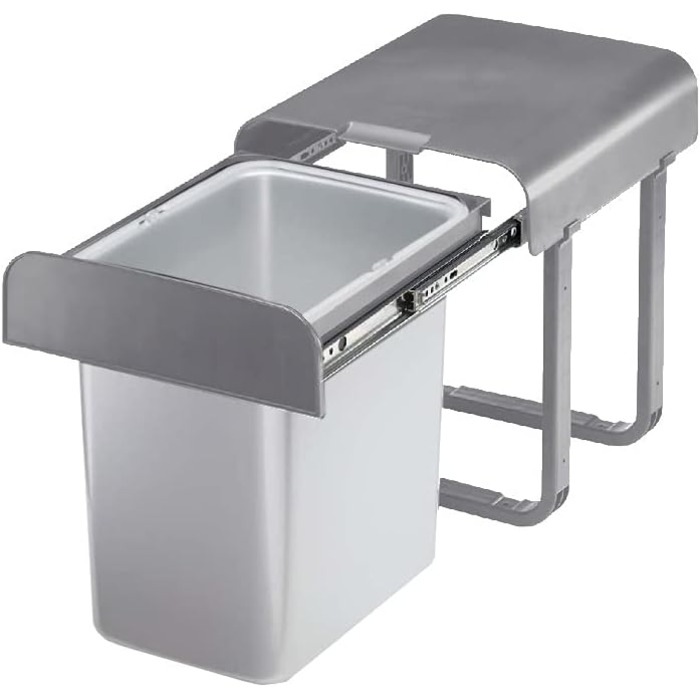 Відро для сміття EKOTECH Aladin, 16 літрів, висувне, ука,90134610, виготовлене з пластику, сіре