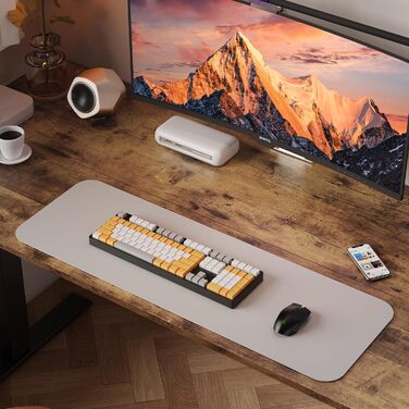 Стіл з регульованою висотою, електричний комп&39ютерний стіл 120 x 60 см, стіл для роботи сидячи та стоячи з 4 положеннями пам&39яті, стіл для роботи стоячи з 2 гачками та з&39єднувальною пластиною, рустикальний коричневий